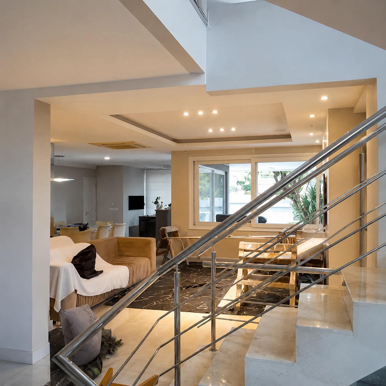 Parede em drywall executada pela Cartoteec em Canoas